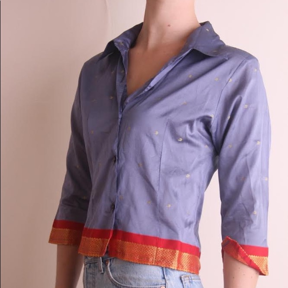 Magazine Button Down Top